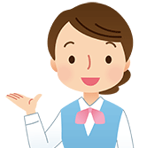 説明する女性のイラスト
